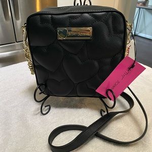 NWT Betsey Johnson black Crossbody Purse